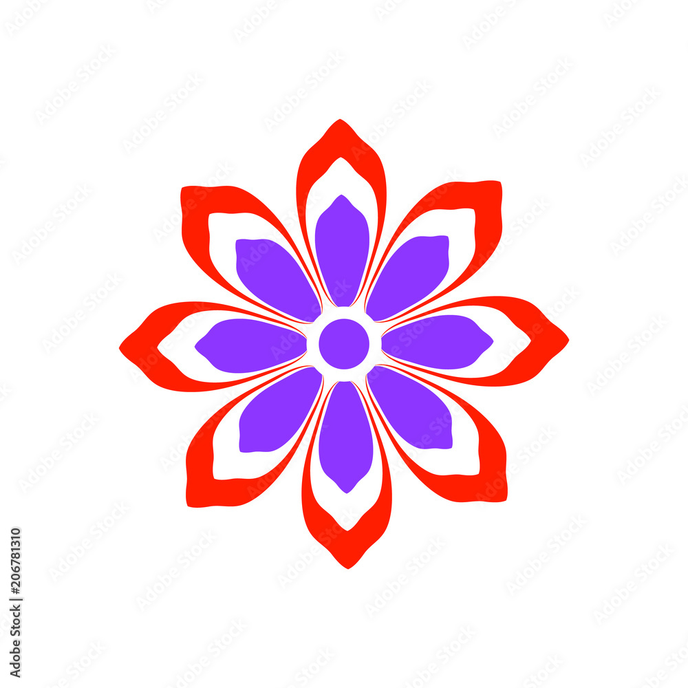 Flower icon. Isolated on white background. Vector illustration. Flower icon. Isolated on white background. Vector illustration.