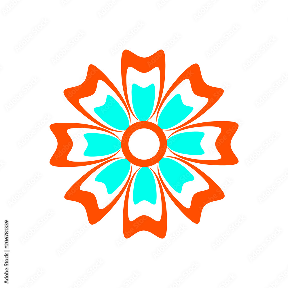 Flower icon. Isolated on white background. Vector illustration. Flower icon. Isolated on white background. Vector illustration.