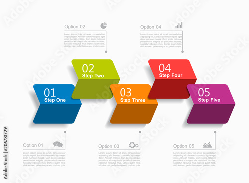 Infographic template. Vector illustration. Can be used for workflow layout, diagram, business step options, banner.