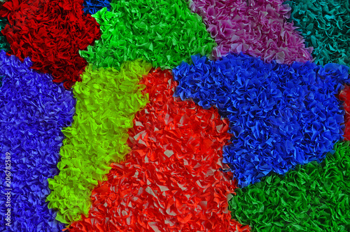 Multicolored papier-mache background © Rostyslav