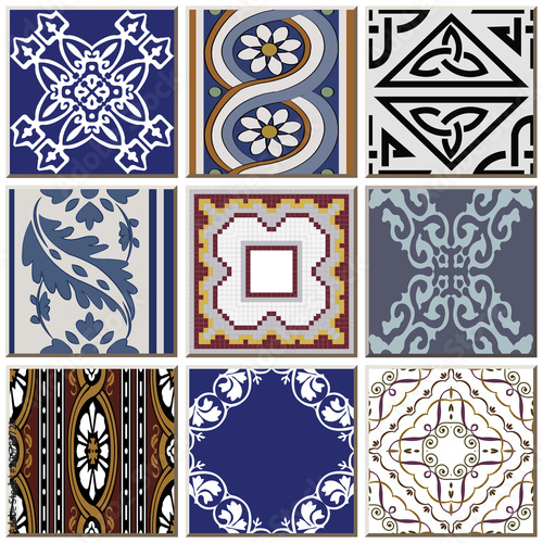 Ceramic tile pattern combo_097