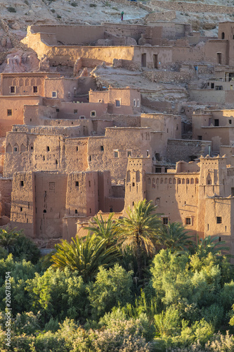 buildings of old fortress in Morocco