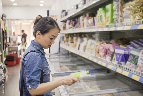 woman in a supermarket
