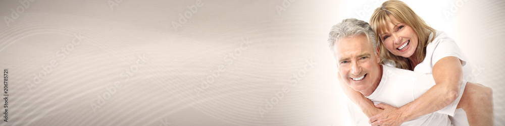 Senior smiling couple