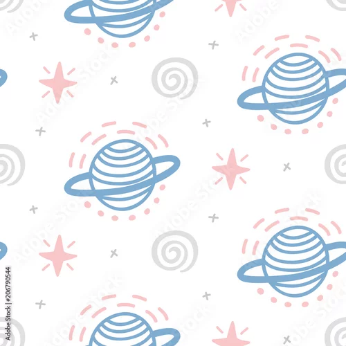 Tapeta Kosmos dziecinny wzór