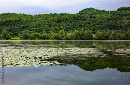 Fimon Lake in Arcugnano Town near Vicenza City in Italy