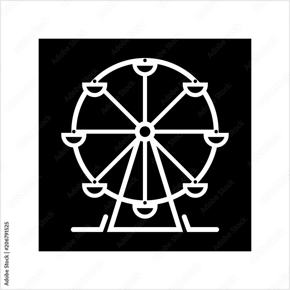 Ferris Wheel Design Icon Ferris Wheel Design Icon