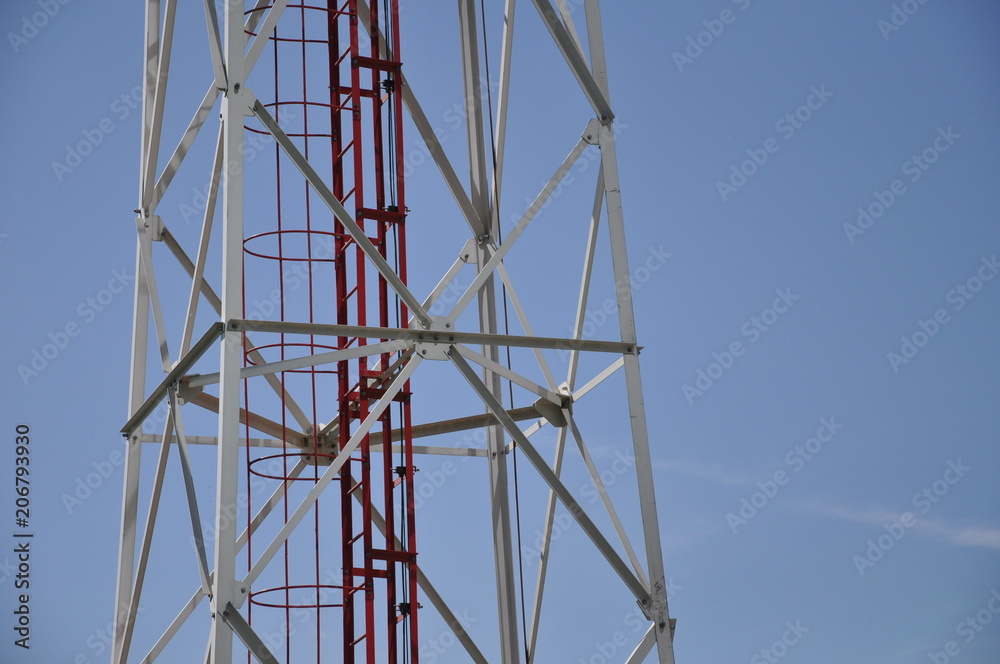 cellular communication mast from metal structures cellular communication mast from metal structures