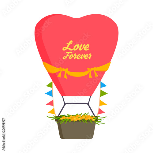 Wedding fashion transportation wedding air balloon expensive retro ceremony b...