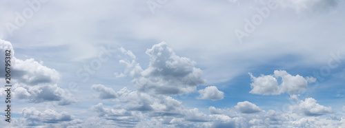 Fototapeta Naklejka Na Ścianę i Meble -  Beautiful white fluffy clouds on a blue sky