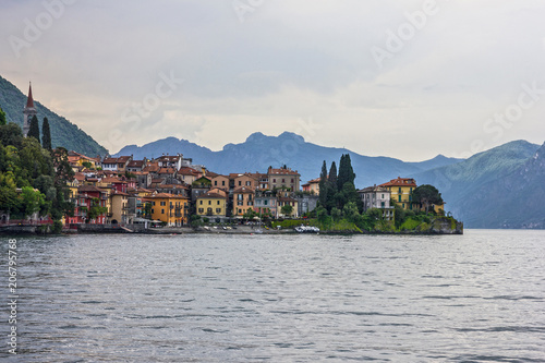 Varenna town lake view, Como landscape, Italy