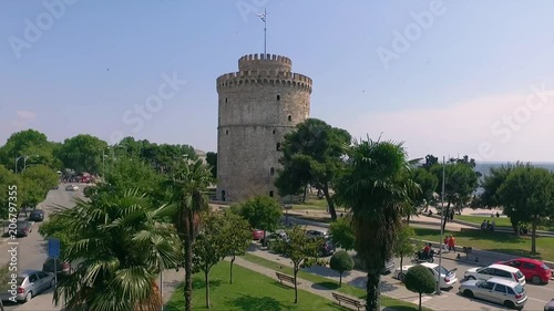 Thessaloniki aerial drone video in 4k UHD for summer vacation projects.