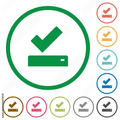 Successfully saved flat icons with outlines