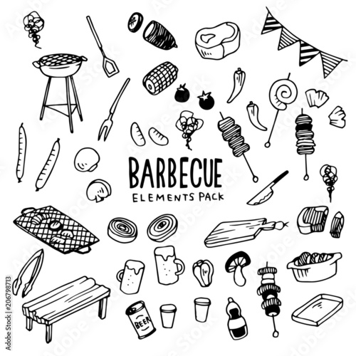 Barbecue Illustration Pack