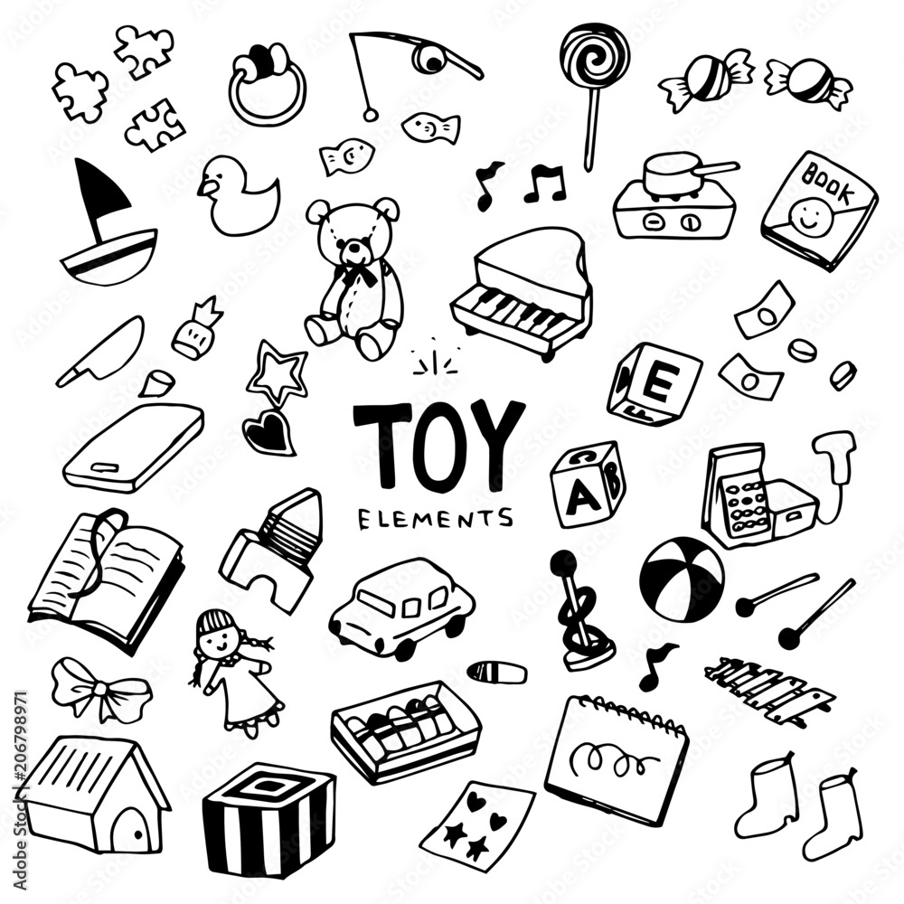Toy Illustration Pack - obrazy, fototapety, plakaty 