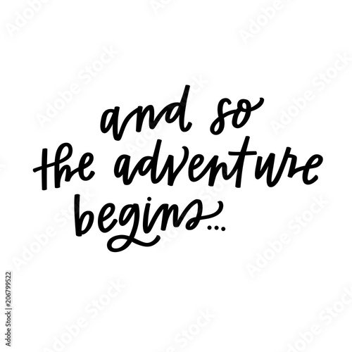 And so the adventure begins