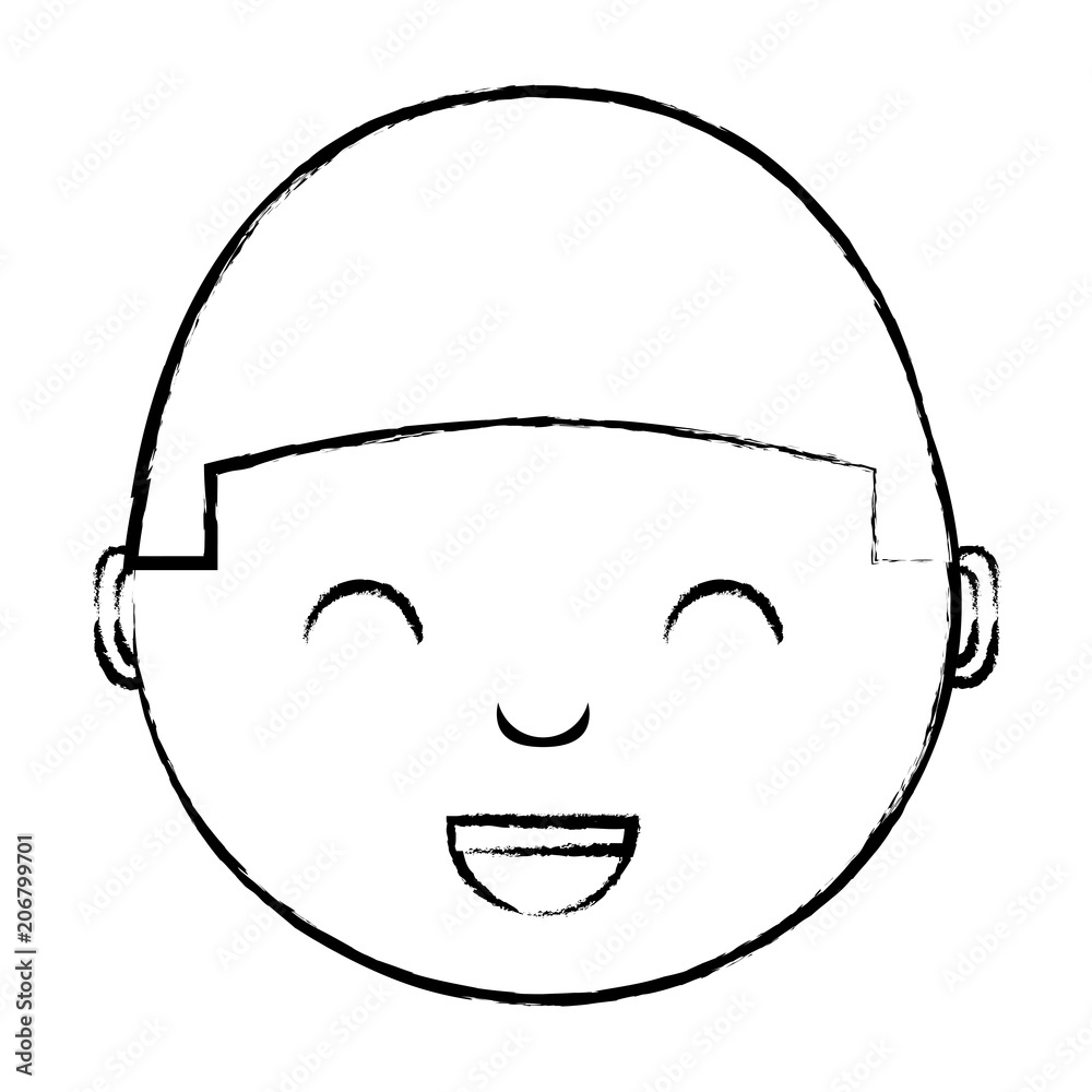cartoon boy smiling over white background, vector illustration cartoon boy smiling over white background, vector illustration