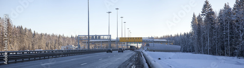 Fototapeta Naklejka Na Ścianę i Meble -  western speed diameter. Saint Petersburg, Russia