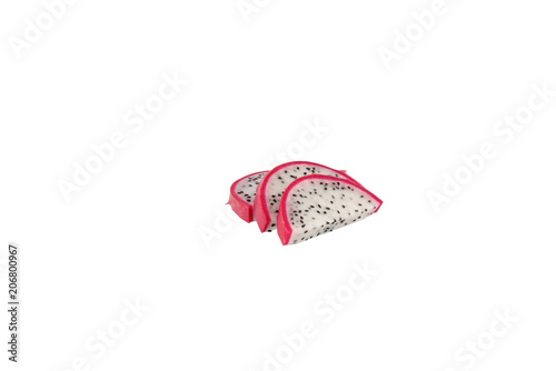Dragon fruit slices multiple white 2