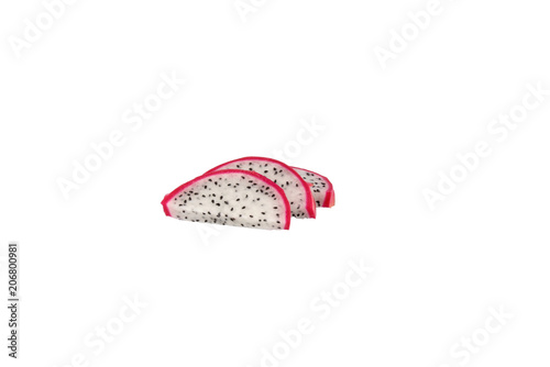 Dragon fruit slices multiple white 2