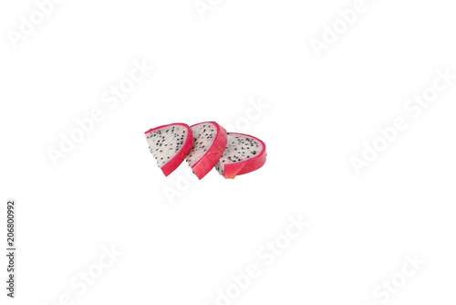 Dragon fruit slices multiple white 2