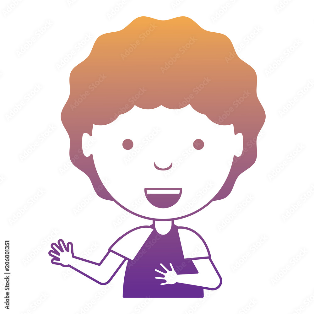 cartoon happy boy icon over white background, colorful design. vector illustration cartoon happy boy icon over white background, colorful design. vector illustration