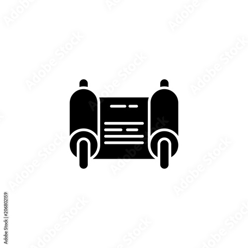 Fiat black icon concept. Fiat flat  vector symbol, sign, illustration.