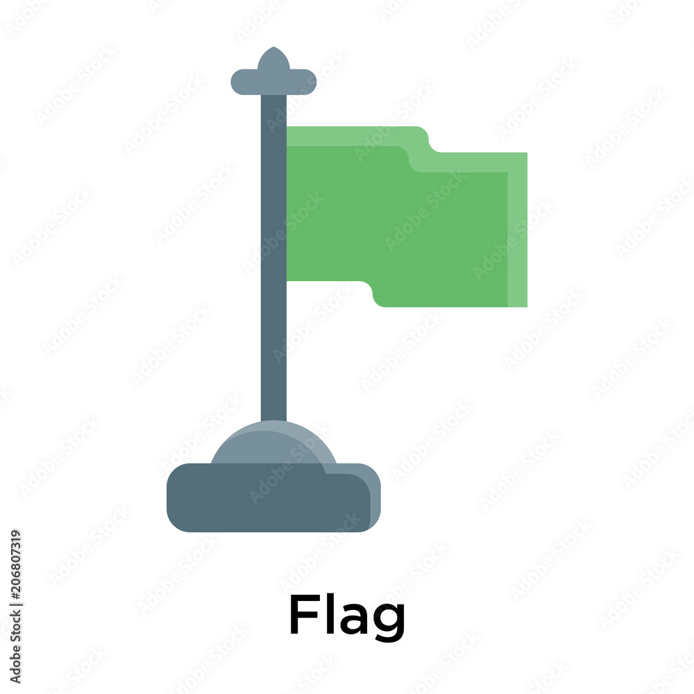 Flag icon vector sign and symbol isolated on white background Flag icon vector sign and symbol isolated on white background