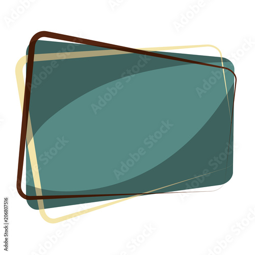 frame retro style icon vector illustration design