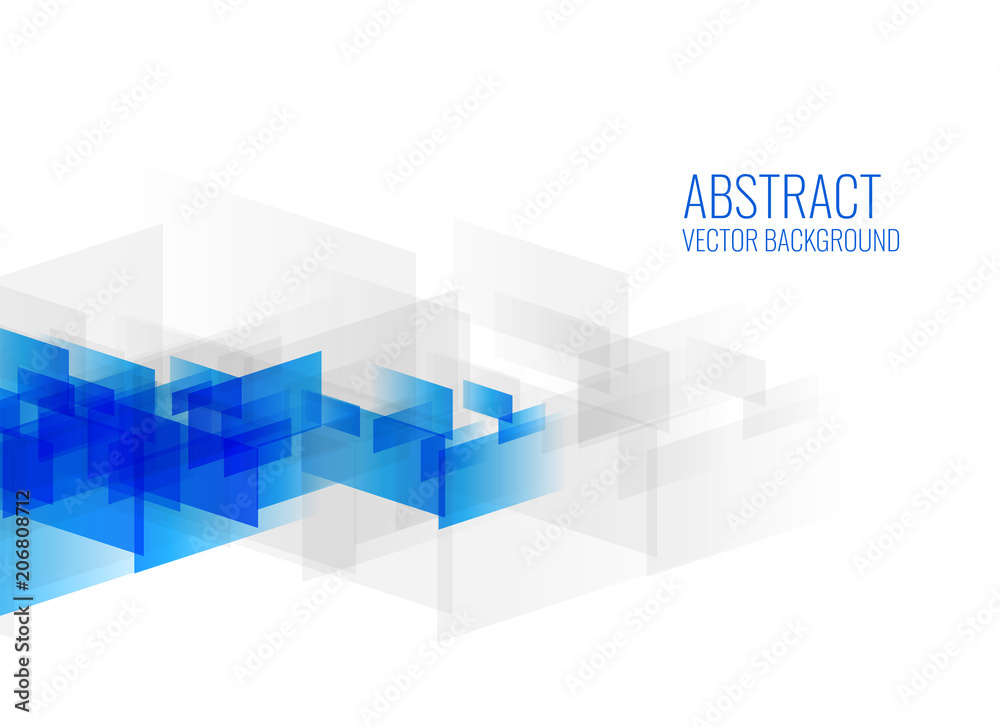 geometric blue abstract shapes on white background geometric blue abstract shapes on white background