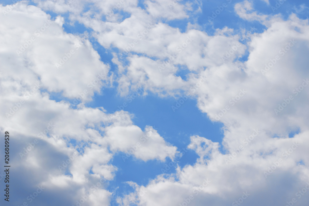 blue sky with clouds background