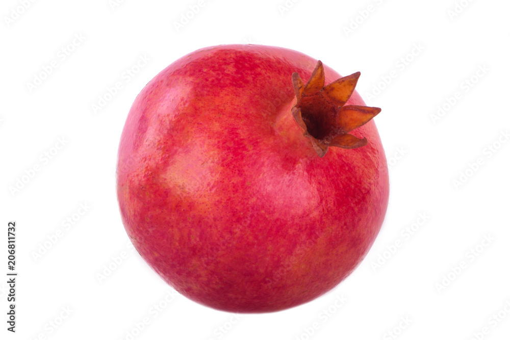 pomegranate isolated on white background without shadow pomegranate isolated on white background without shadow