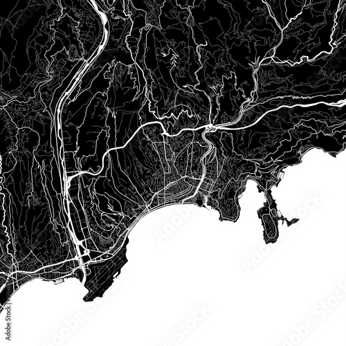 Area map of Nice, France