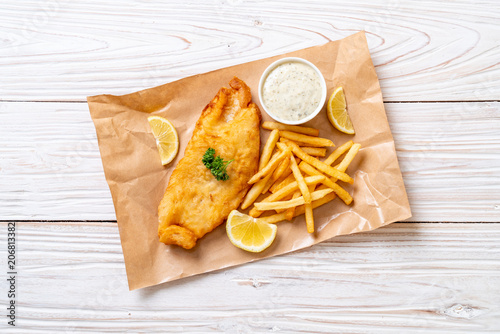 Fotografie fish and chips with french fries
