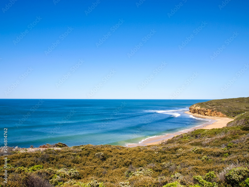 Beautiful view of Bells beach, Australia