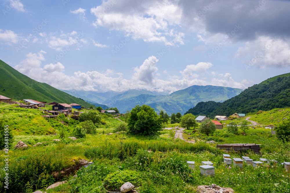 Fototapeta premium Roshka village, Georgia