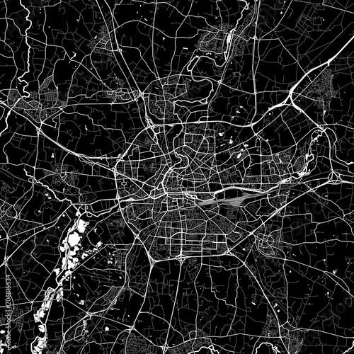 Area map of Rennes, France