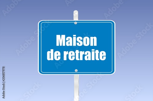panneau maison de retraite