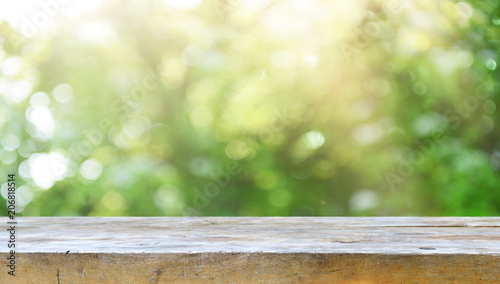 Empty table background