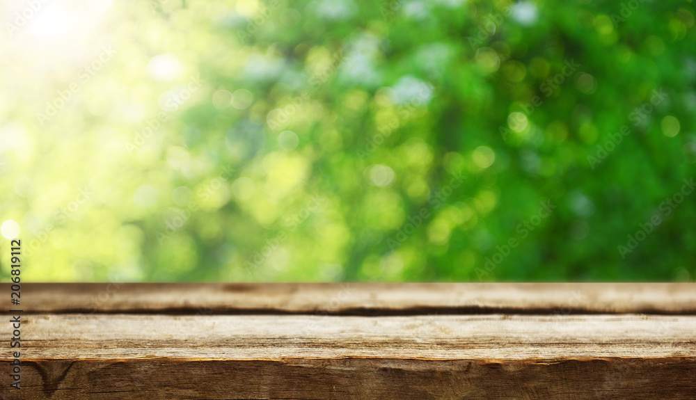 Wooden table background Wooden table background