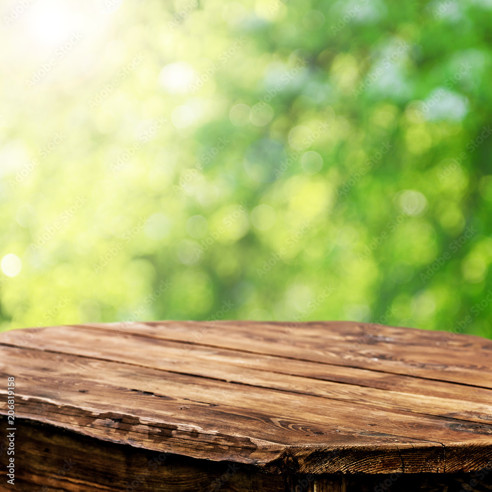 Wooden table background Wooden table background