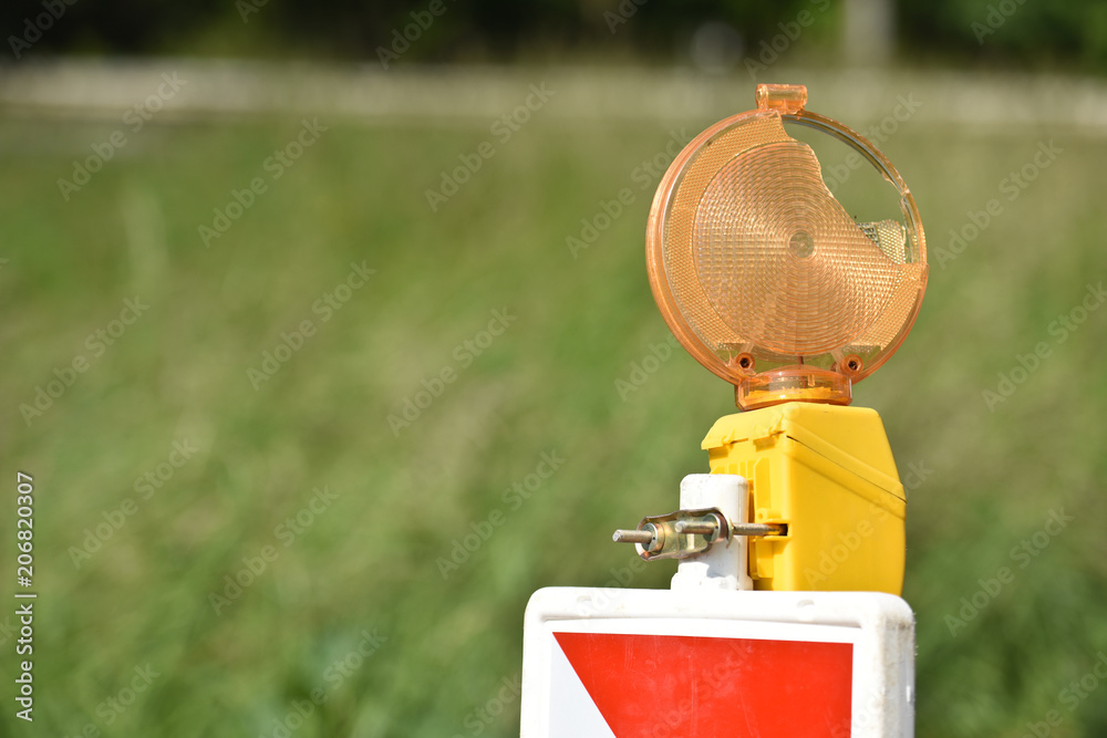 Fototapeta premium chantier travaux route autoroute circulation deviation signalisation