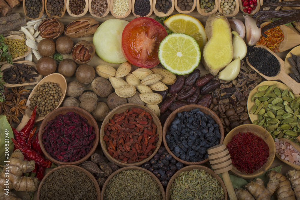 set of spices backgrounds set of spices backgrounds