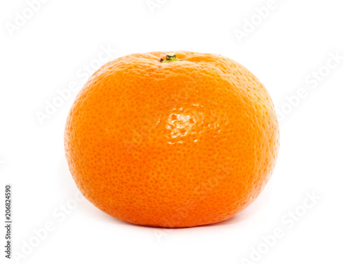 Orange fruit, tangerine,citrus isolated on white background.