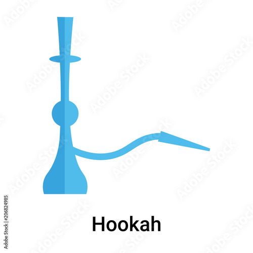 Hookah icon vector sign and symbol isolated on white background