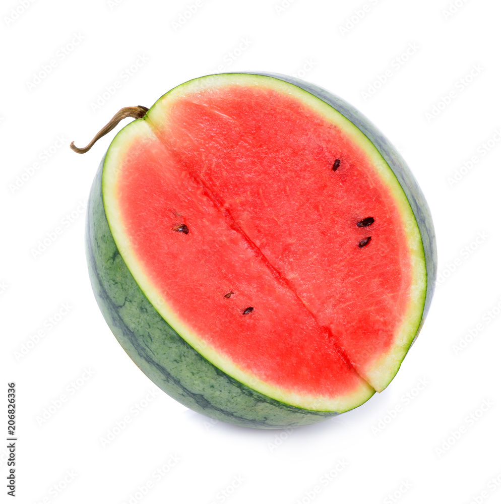 Slice of watermelon isolated on white background Slice of watermelon isolated on white background