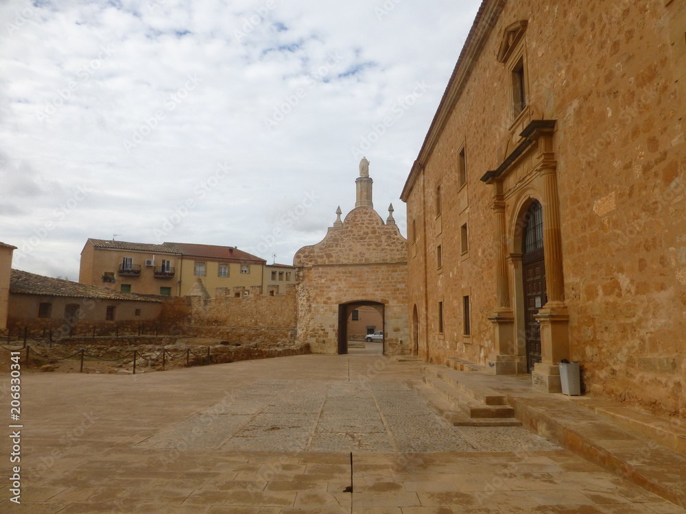Santa María de Huerta, pueblo de Soria, en la Comunidad Autónoma de Castilla y León (España) Alberga monasterio cisterciense