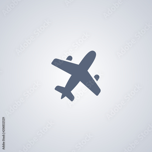 Airplane icon, aeroplane icon and airport icon