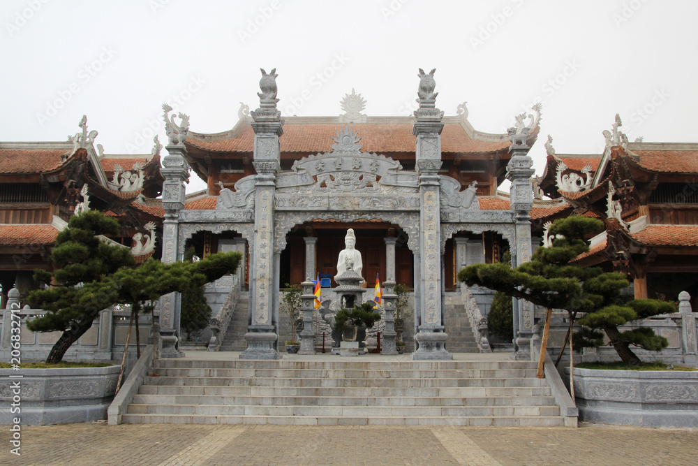 A pagoda at Fansipan cable car station, Vietnam