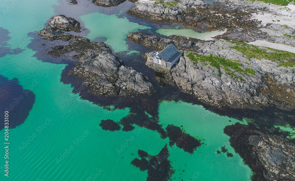 Aerial View Beach Drone 